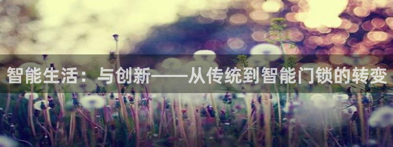 利记平台官网：智能生活：与创新——从传统到智能门锁的转变
