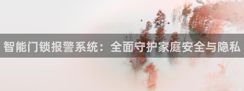 利记 官网：智能门锁报警系统：全面守护家庭安全与隐私