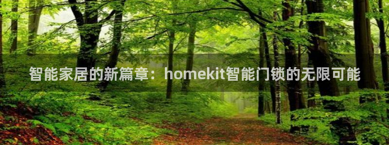 利记网官网网址：智能家居的新篇章：homekit智能门锁的无