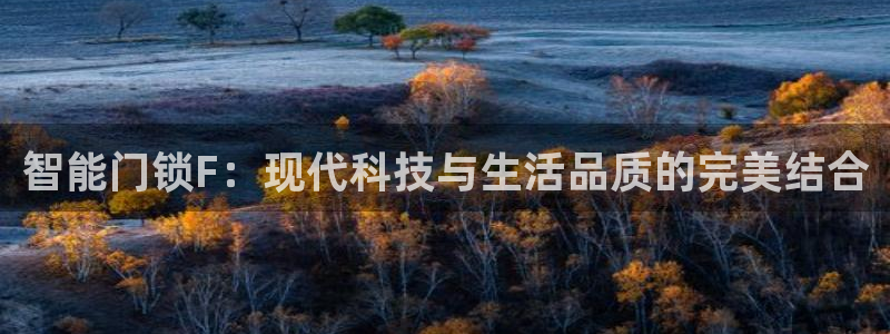 利记体育官网：智能门锁F：现代科技与生活品质的完美结合