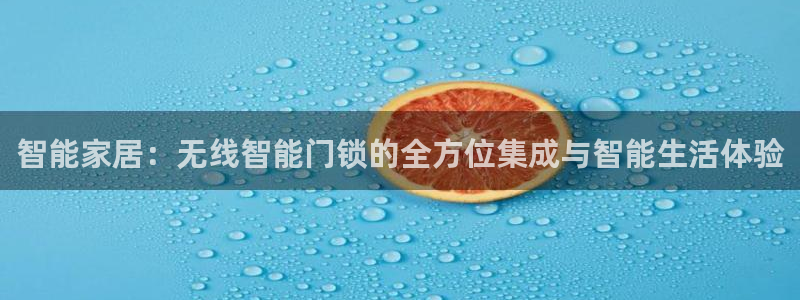 利记官网电脑版：智能家居：无线智能门锁的全方位集成与智能生活