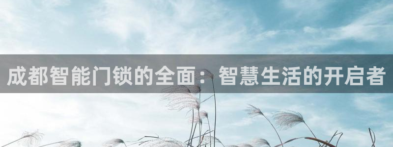 利记集团官网：成都智能门锁的全面：智慧生活的开启者