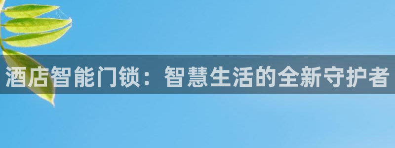 利记app官网真人游戏：酒店智能门锁：智慧生活的全新守护者