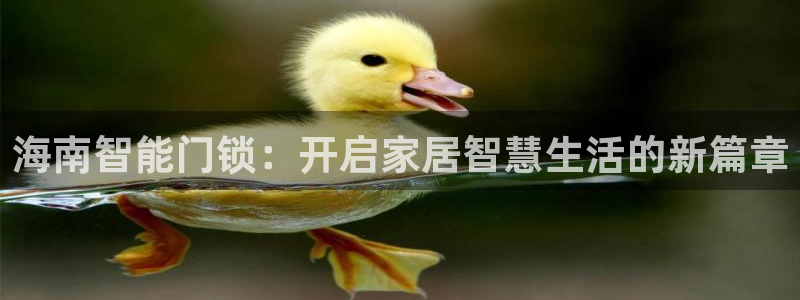 利记彩票官网wx678 com：海南智能门锁：开启家居智慧生