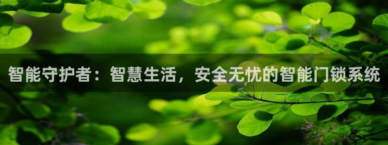 利记坊官网注册账号申请：智能守护者：智慧生活，安全无忧的智能