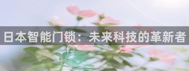 万利记唯一官网：日本智能门锁：未来科技的革新者