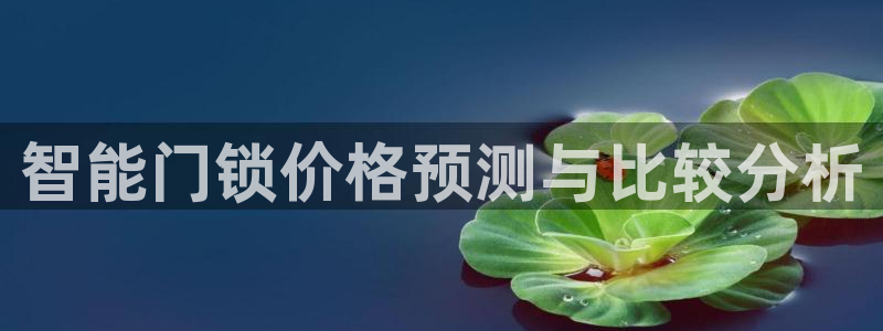 利记官网行业领导者：智能门锁价格预测与比较分析