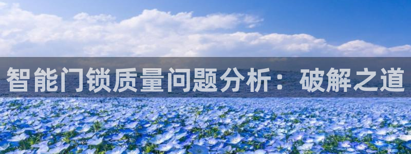 利记网官网：智能门锁质量问题分析：破解之道